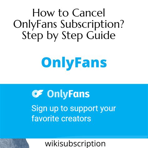 how to cancel a subscription on onlyfans|Easy Guide to Cancel Your OnlyFans Subscription